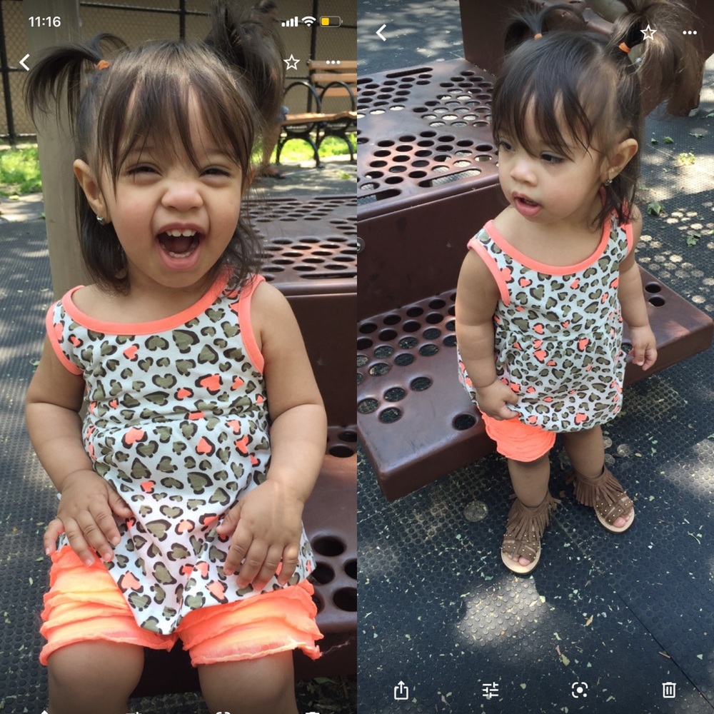 Toddler cheetah short set